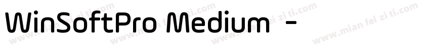 WinSoftPro Medium 中字体转换